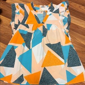 Entro Multicolor Abstract Blouse